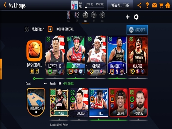 Game bóng rổ NBA Live Mobile rất nhiều tính năng đặc biệt