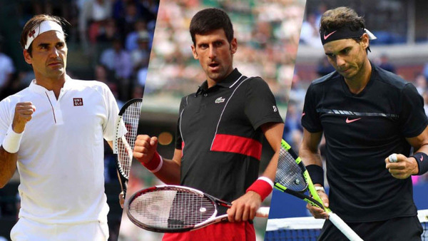 Các tay vợt hàng đầu Roger Federer, Novak Djokovic, Rafael Nadal