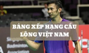 Bảng xếp hạng cầu lông Việt Nam - Nội dung đơn nam