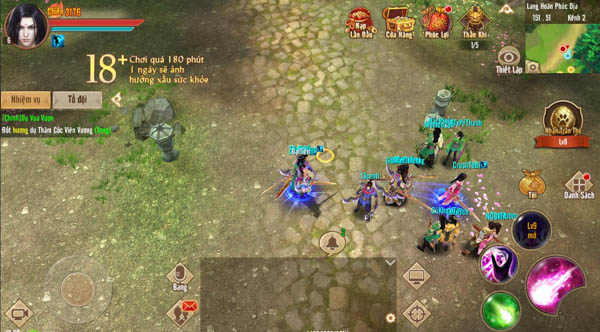 Tính năng đặc sắc của Game Tân Thiên Long Mobile