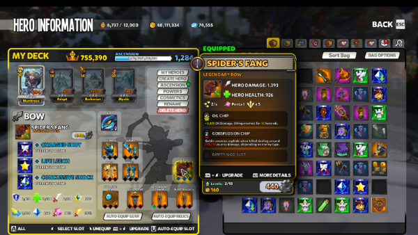 Hệ thống trang bị trong Game Dungeon Defenders 2 đóng vai trò cực kỳ quan trọng