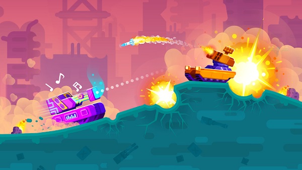 Lối chơi của Tank Stars mang đến trải nghiệm chân thực và độc đáo